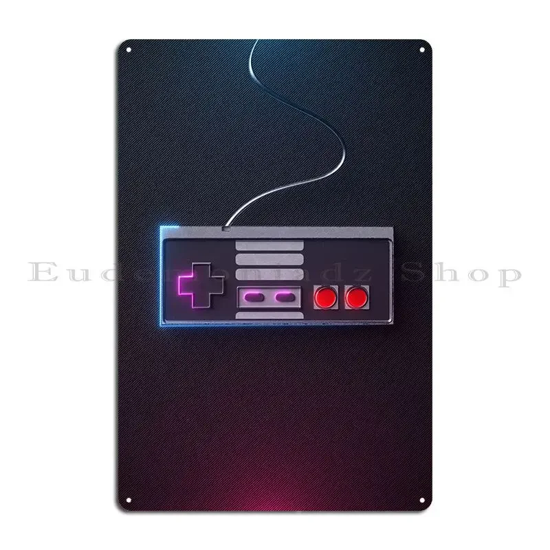 3d Nes Controller Metal Sign Classic Kitchen Create Character Garage Tin Sign Poster