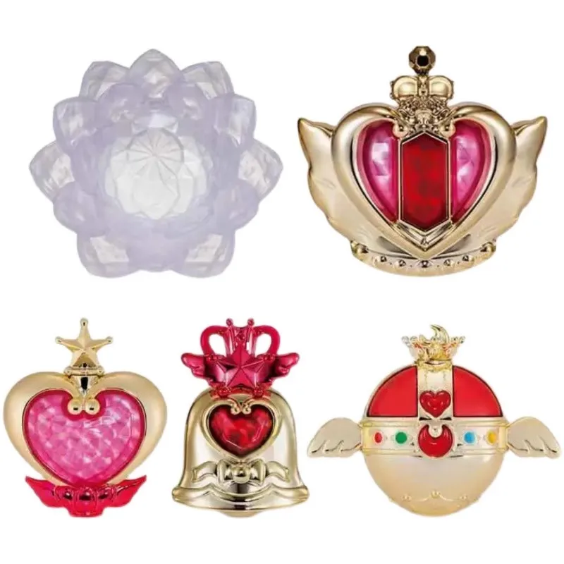 Bandai Original 5Pcs Gashapon  Sailor Moon Anime Figure Toys For Kids Gift Collectible Model Ornaments view 2