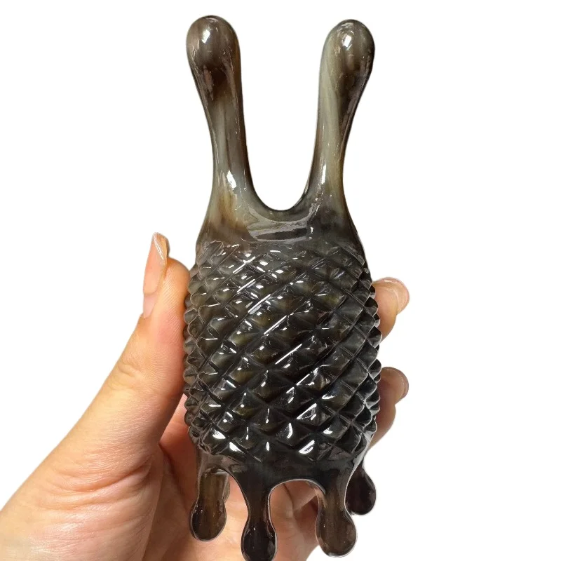 Natural horn comb, multi-functional hair therapy massage, meridian scraping whole body