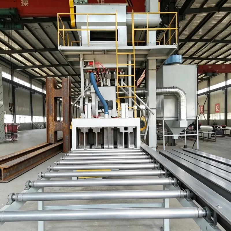 Factory Direct Roller Conveyor Shot Blasting Machine, CE Certified Through Type for Metal Steel Plate Pipe, Customized Industria