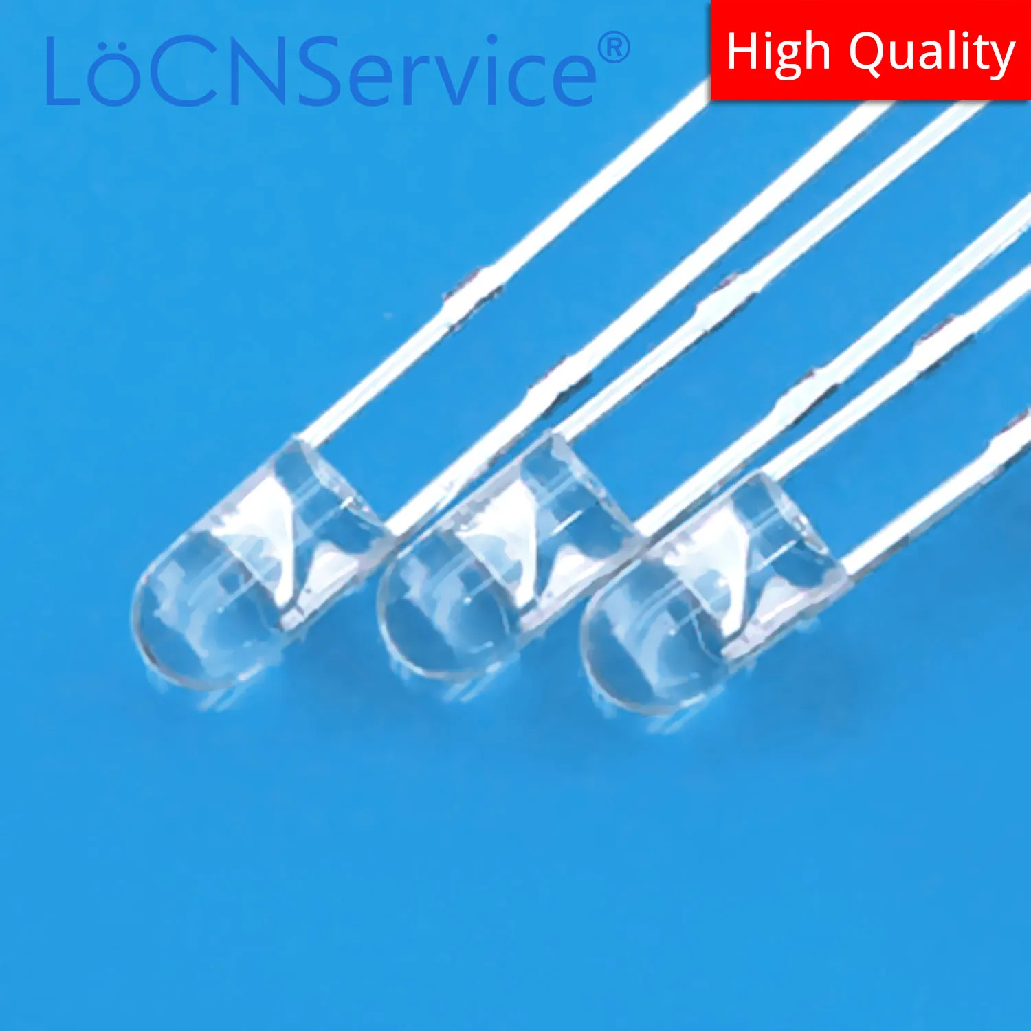 1000PCS 3mm F3 Red Blue White Green Yellow DIP LED Long pins 25-27mm Transparent High quality bead light emitting diode Oval