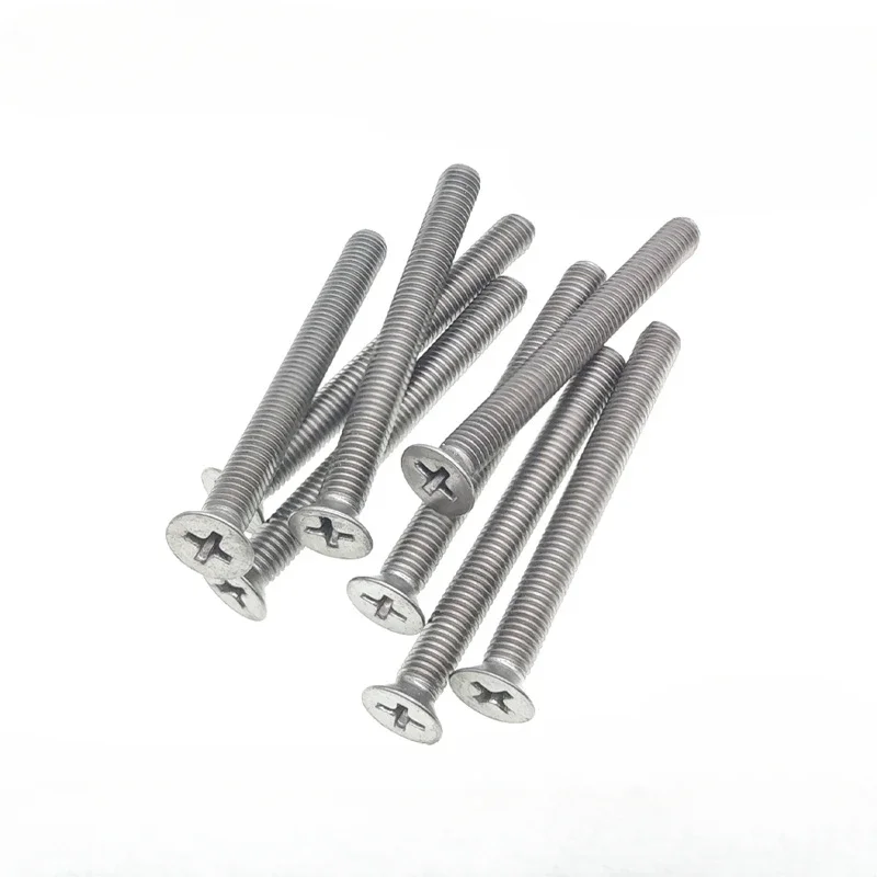 10 PCS M1.6 M2 M2.5 M3 M4 M5 M6 M8 x 3 4 5 6 8 10 12-50 TA2 GR2 Titanium Phillips Countersunk screw Bolts