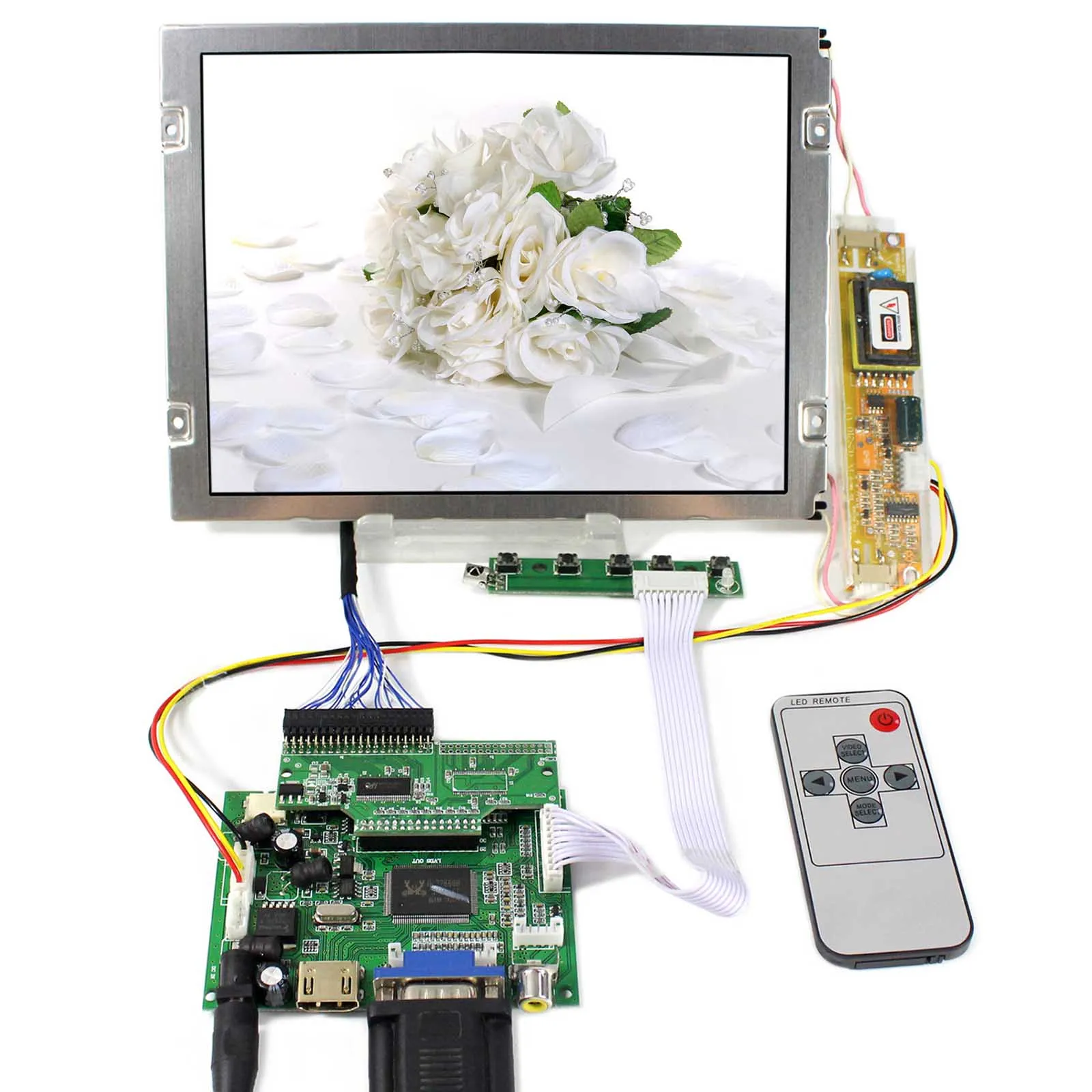 Плата контроллера HDM I VGA 2AV LCD 8,4 дюйма AA084VC03 640x48 0, ЖК-экран