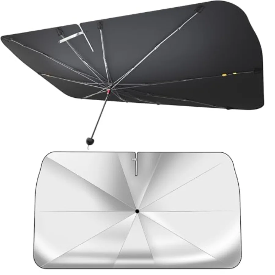 

Car Sun Shade Umbrella, Protect from Sun Rays and Protect Interior, Sunshade for Car Windshield, Bendable Handle Windshield Cov