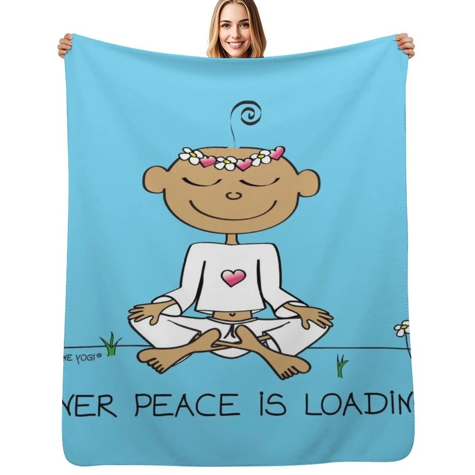 

Inner Peace Is Loading Throw Blanket Blankets For Sofas Thin heavy to sleep For Baby Blankets
