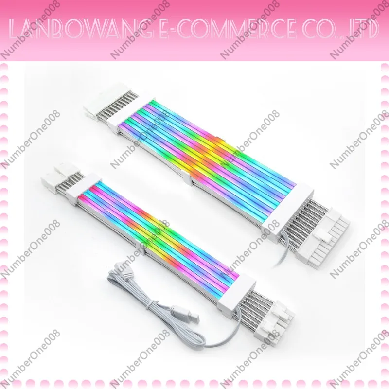 

Power Extension Cable Main Board 2 Graphics Card Power Supply Luminous Cable