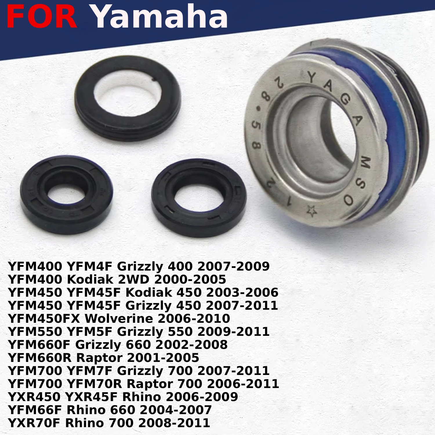 

Motorcycle Water Pump Seal Oil Seal For Yamaha Grizzly 400 450 550 660 700 YFM400 YFM4F YFM450 YFM45F YFM550 YFM5F YFM660F YFM7F