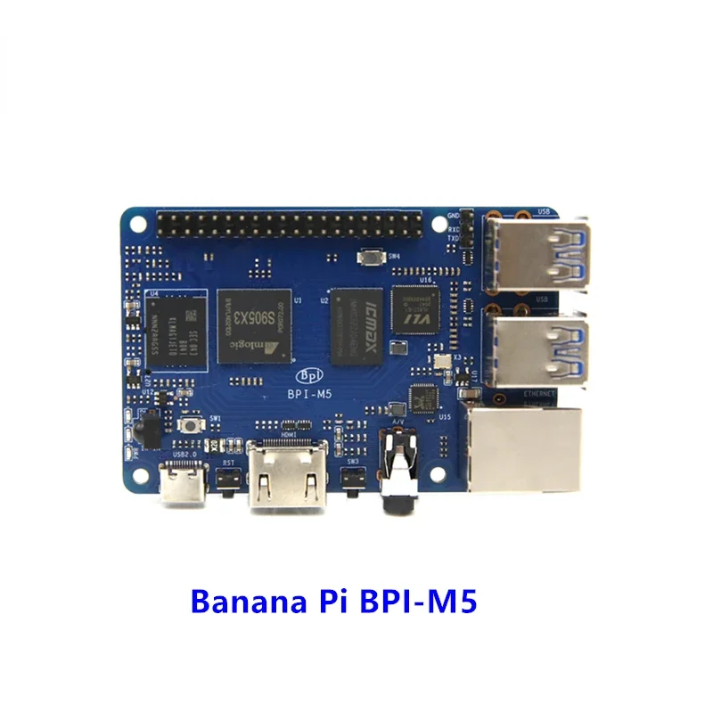 Banana Pi BPI M5 Amlogic S905X3 Quad Core Motherboard Open Source Hardware Development Board 4GB LPDDR4 16G eMMC