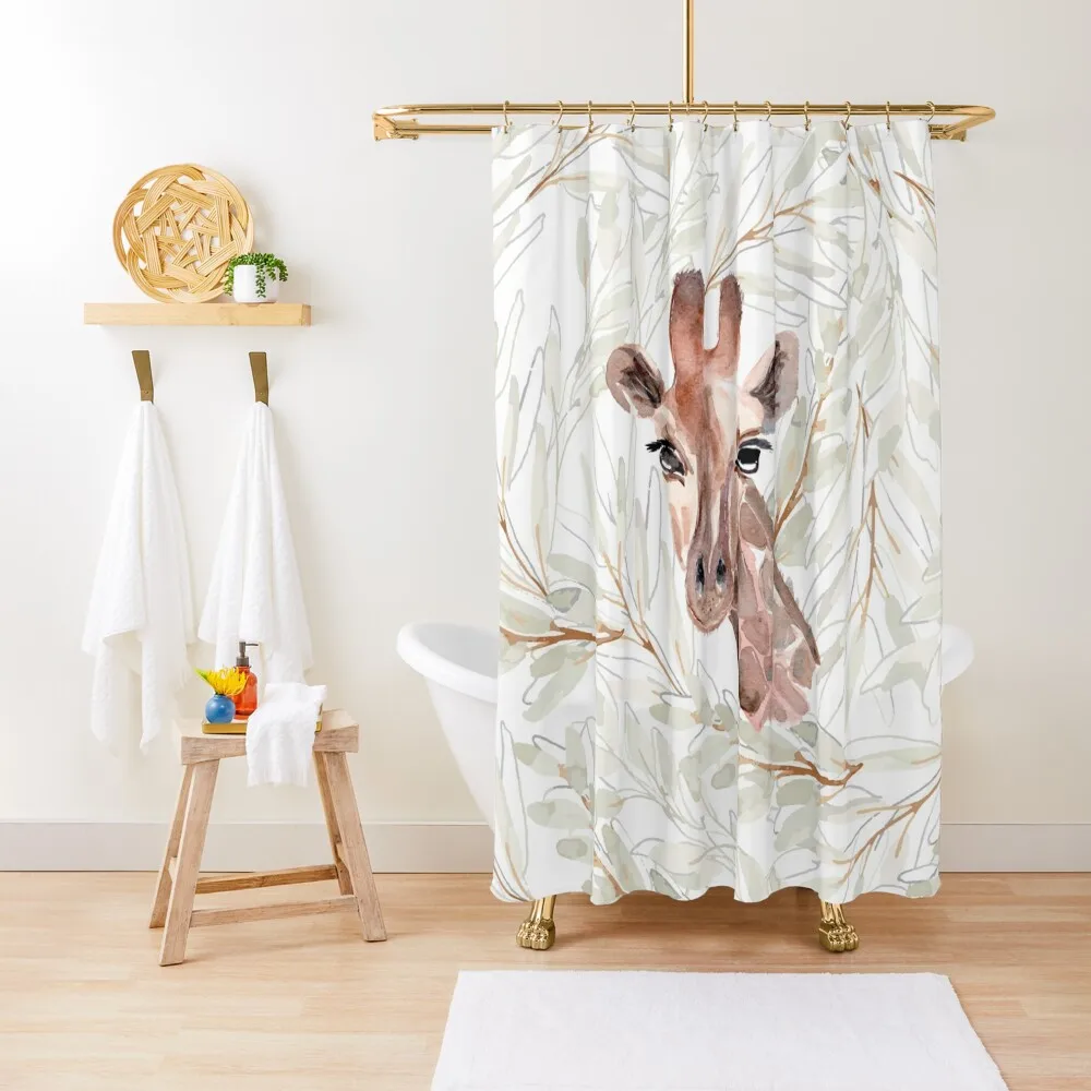

Watercolor Giraffe Shower Curtain Bathroom And Shower Funny Shower Set For Bathroom Elegant Bathroom Curtain