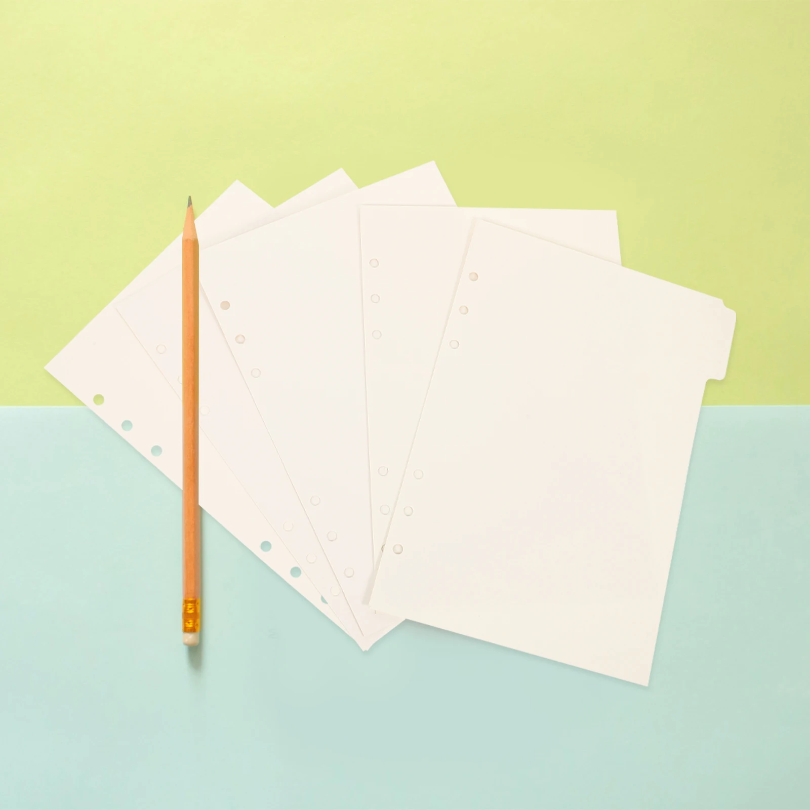 

15Pcs A5 Index Dividers Paper Binder Dividers Tab Organizers Classification Supplies Notepad