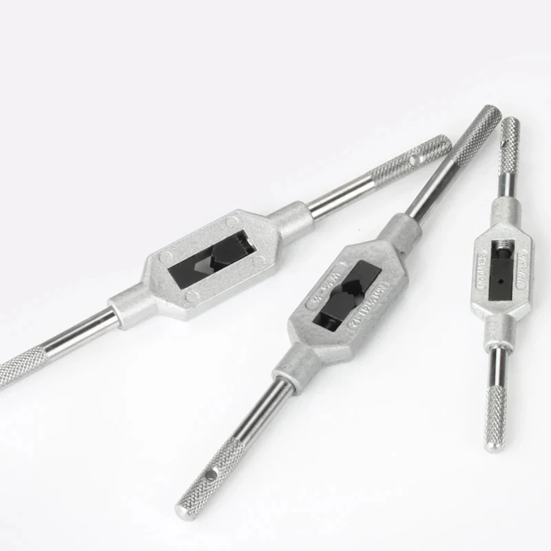 Chiave per rubinetto regolabile per maniglia per rubinetto filettato supporto per rubinetti a mano in acciaio strumenti per alesatore per