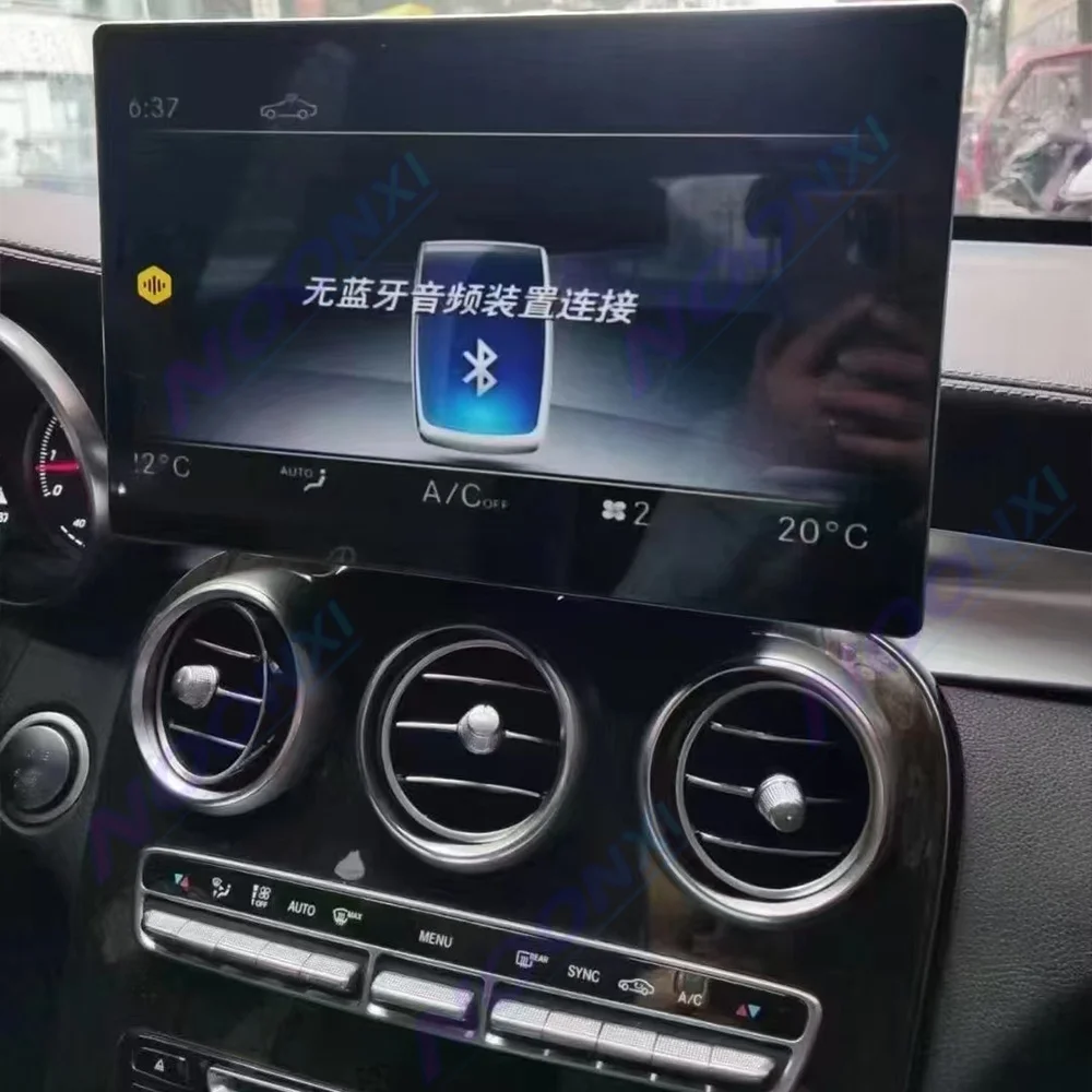 Android 14 Touch Screen For Mercedes Benz W205 GLC C V Class W447 2015-2019 GPS Wifi BT With CarPlay Android Auto Car Radio DSP