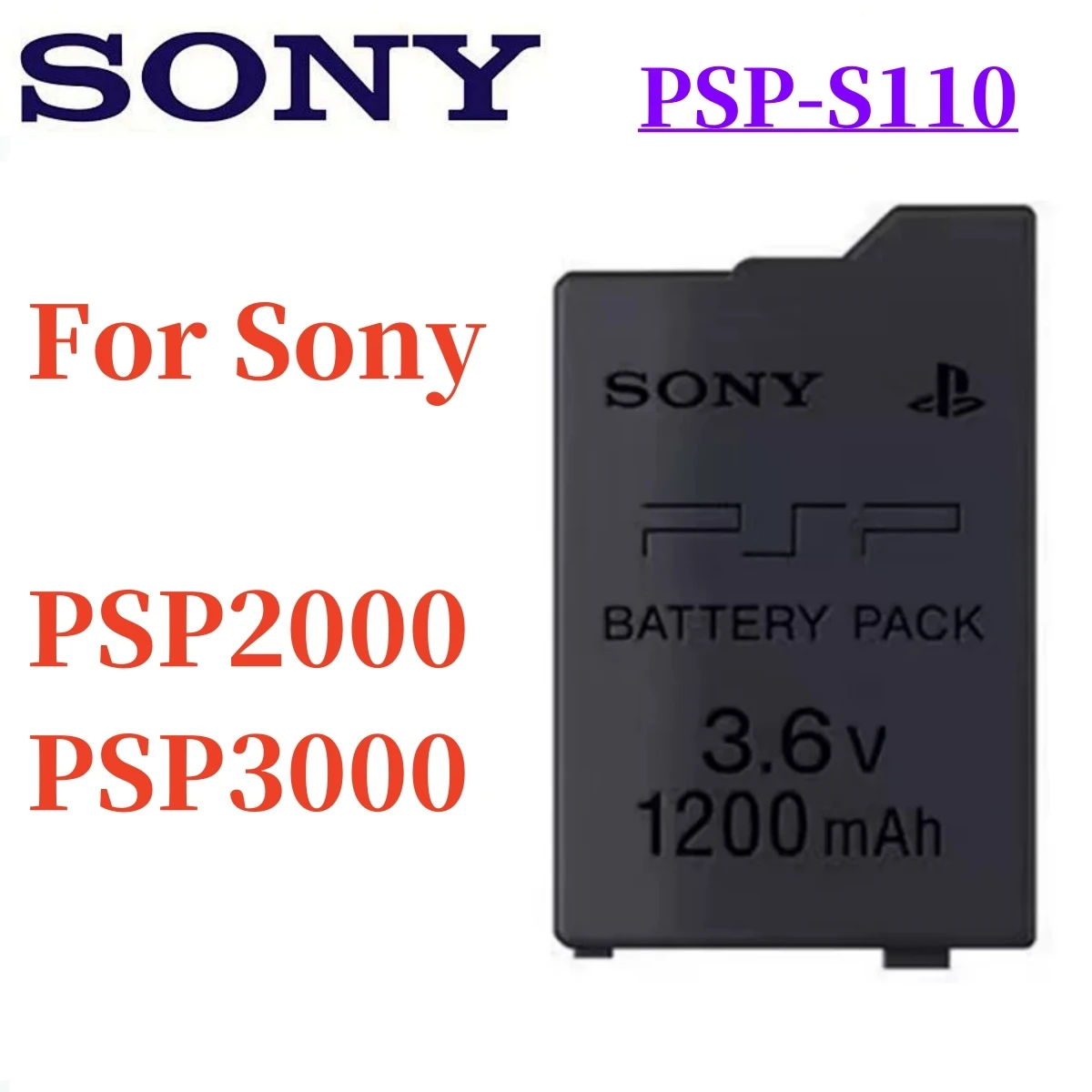 Batería recargable Original de 1200mah para Sony PSP2000 PSP3000 PSP 2000 3000 PSP-S110 PlayStation Gamepad portátil