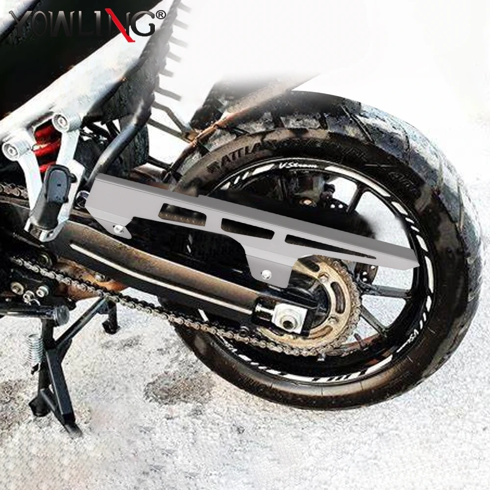 

Motorcycle CNC Aluminum Rear Chain Cover Sprocket Chain Belt Guard For Suzuki DR-Z DRZ400 S/SM/E V-STROM 1000 DL1000 SV1000/S