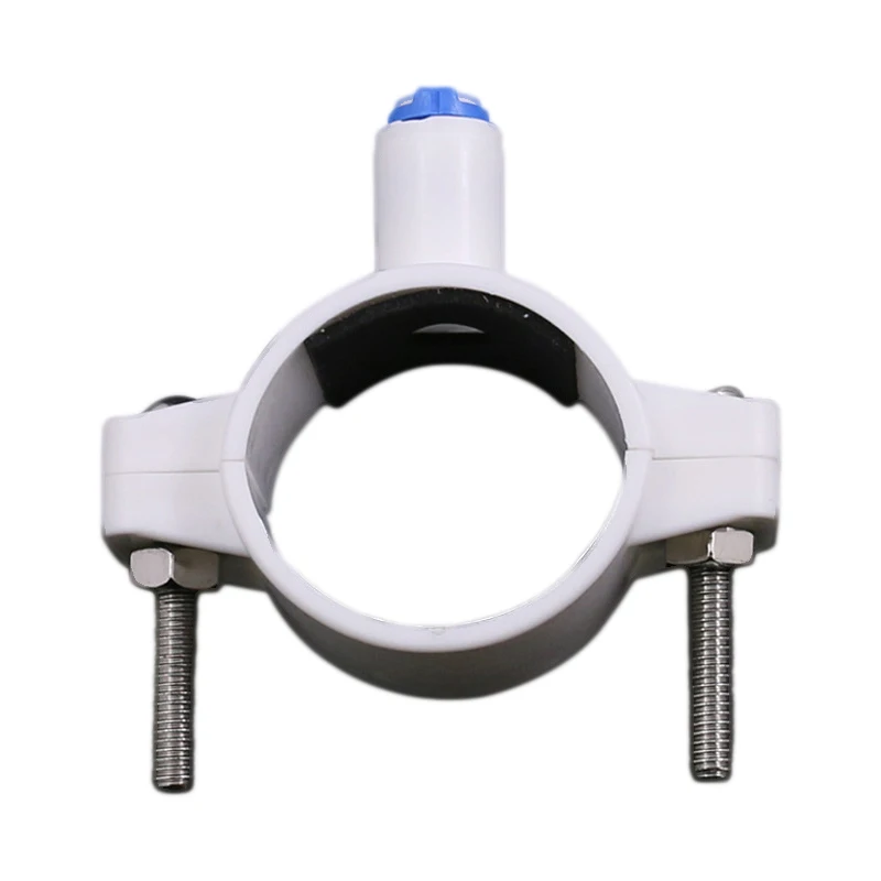 1pcs Water Clamp for RO System Kitchen 1/4'' Pipe Waste Water Filter Parts