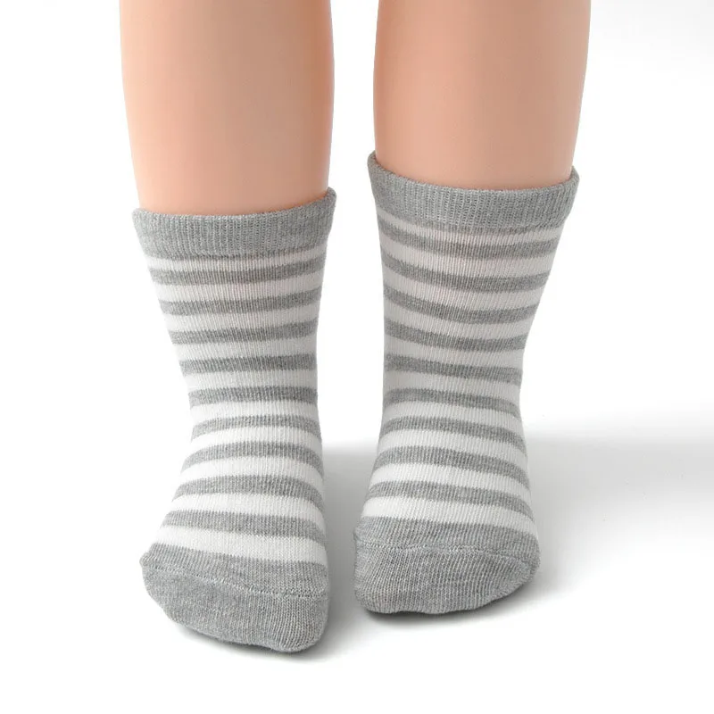 6 أزواج من جوارب الأطفال مخططة بنمط نجمة غير قابلة للانزلاق لجوارب الأطفال الصغار #5