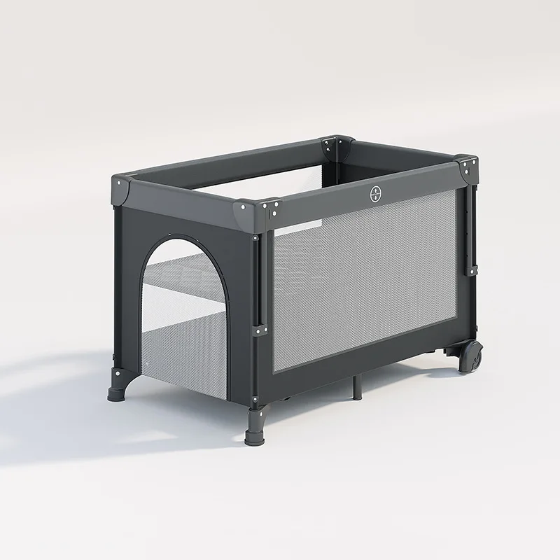 سرير أطفال متعدد الوظائف، روضة أطفال محمولة قابلة للطي، سرير لحديثي الولادة، سرير كبير على الطراز الأوروبي