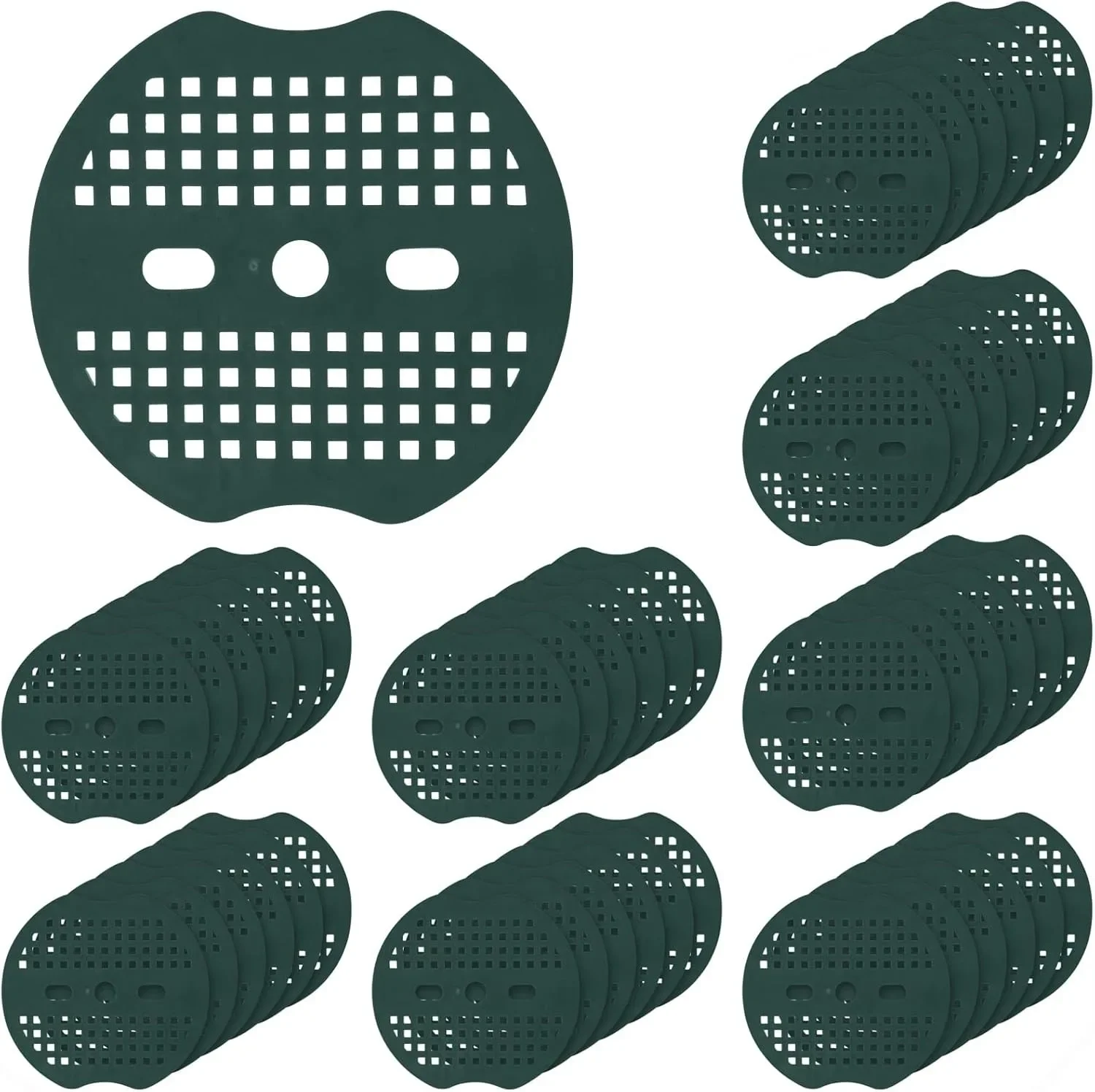 

50 Pcs Garden Stakes Gasket for Landscape Staples,U-Sharped Nails Pins Landscaping Flower Bed Weed Barrier,Create Sturdier Hold
