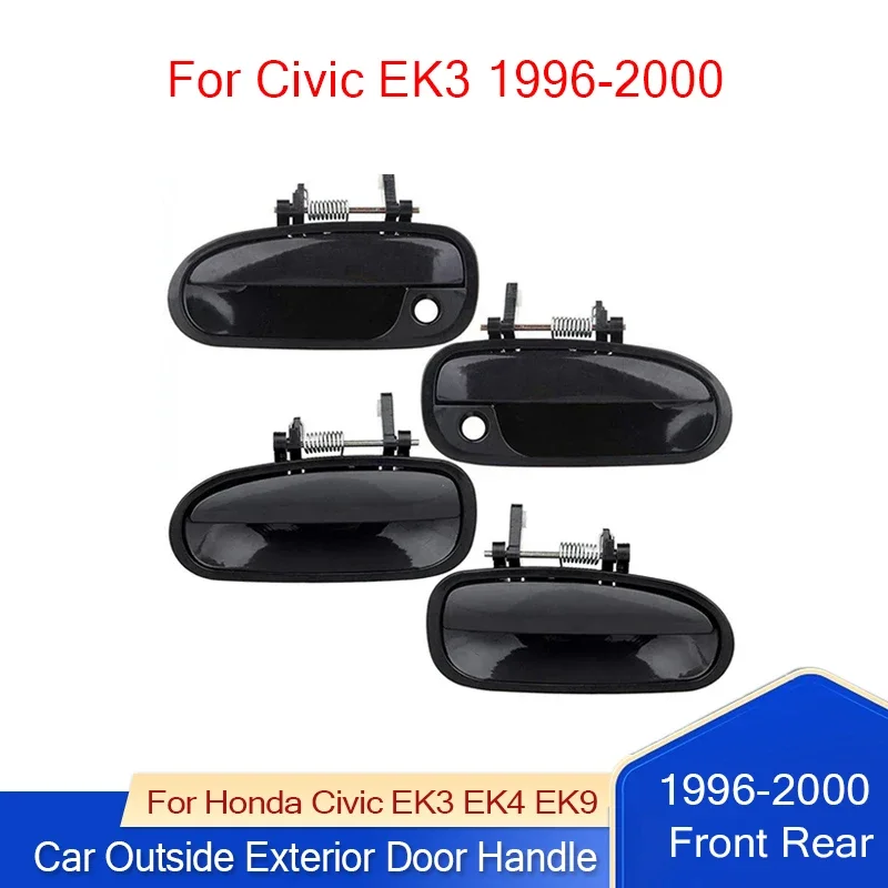 

Front Rear Pair Car Outside Exterior Door Handles For Honda Civic EK3 EK4 EK9 1996-2000 72640-S04-003 72180-S04-003