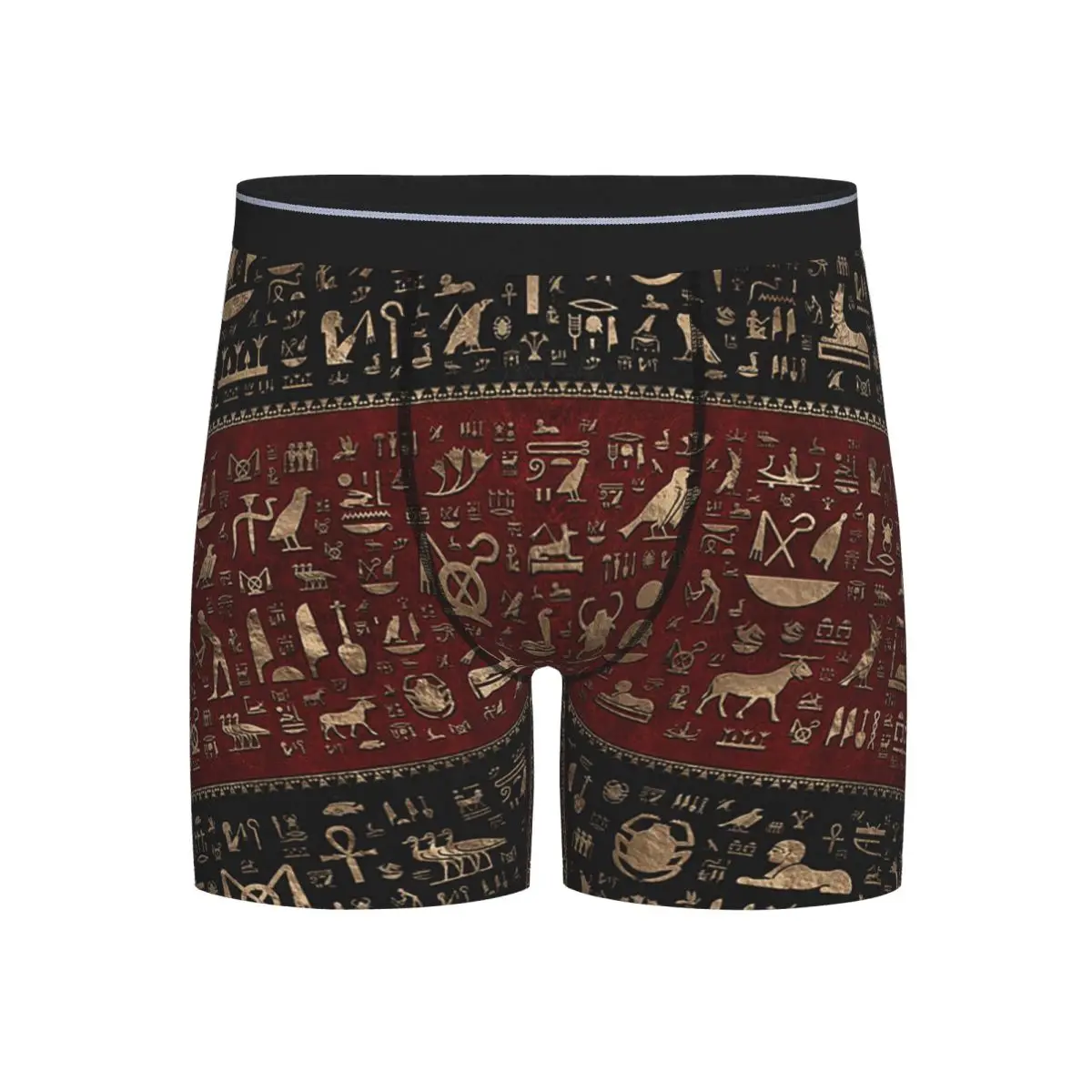 

Long Boxer Underpants Shorts Ancient Egyptian Hieroglyphs Egypt Culture Panties Male Breathable Underwear for Homme Man Gift