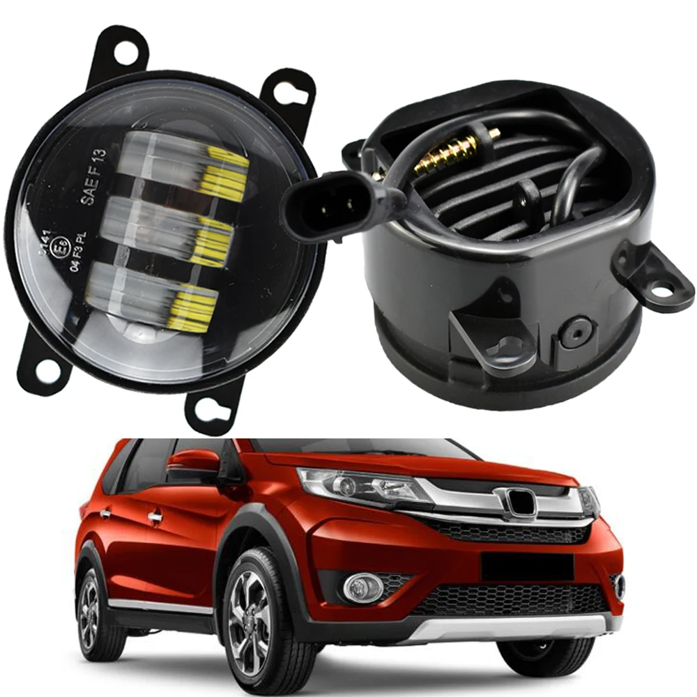 LED Fog Light Assembly For Honda BR-V BRV BR V 2016 2017 2018 Car Front Bumper Fog Lamp Daytime Running Light DRL Accessories