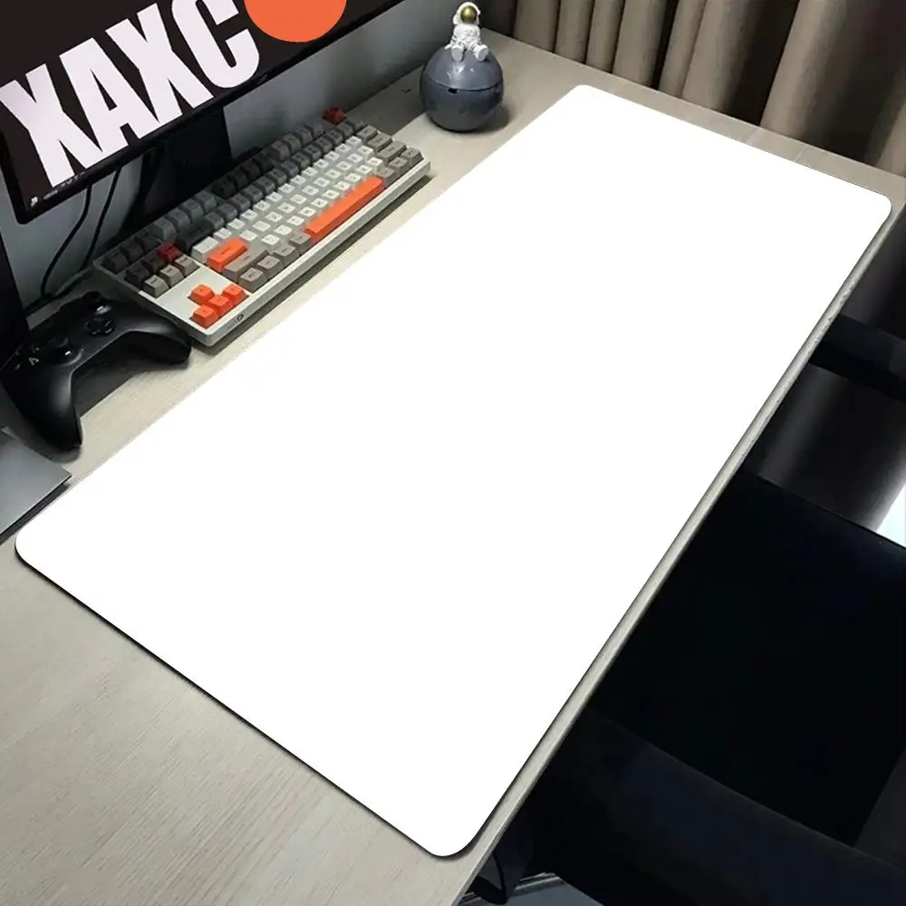 

Solid Color Computer Mouse Pad Speed Office Accessories Desk Mat Xxl Keyboards Gaming Accessory Rug Keyboard White Mouse Mats