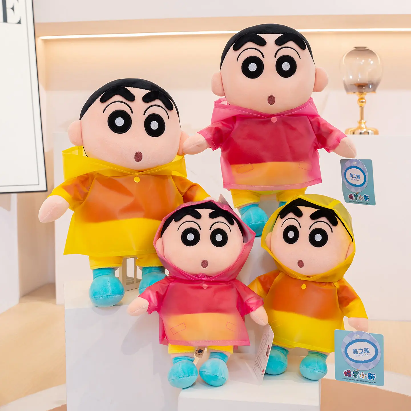 

Crayon Shin-chan With Raincoat Cartoon Plush Toy Dolls Cute Girls Boys Sleeping Companion Dolls Birtday Christmas Gift Toy