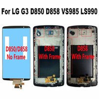 For LG G3 D850 D851 VS985 D852 D855 LS990 LCD Display Touch Screen Digitizer Assembly For G3 Dual D858 D856 D858HK