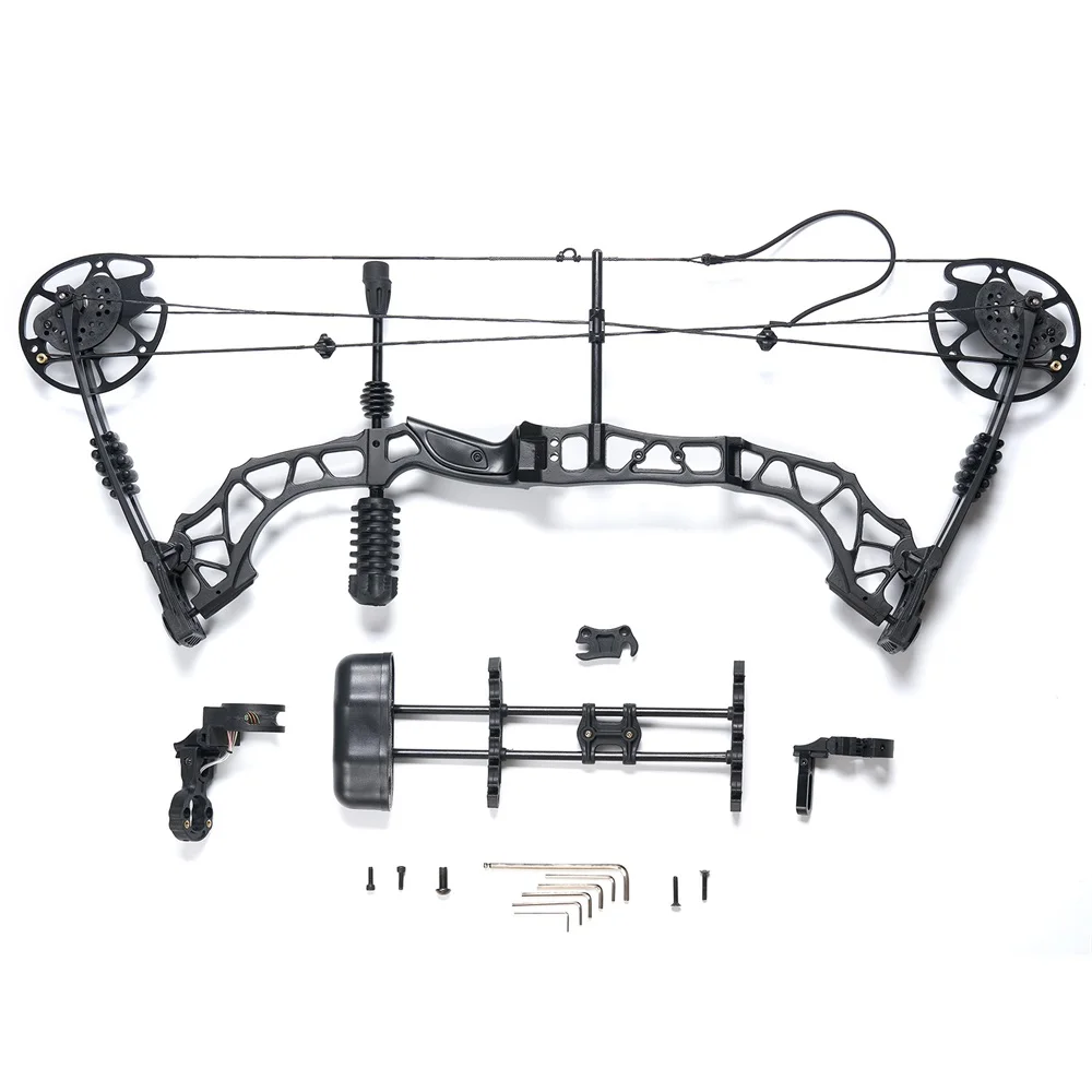 30-70lbs 37 Inches Archery Bow Compound Bow Adjustable for Outdoor Hunting Fishing Shooting Accessories