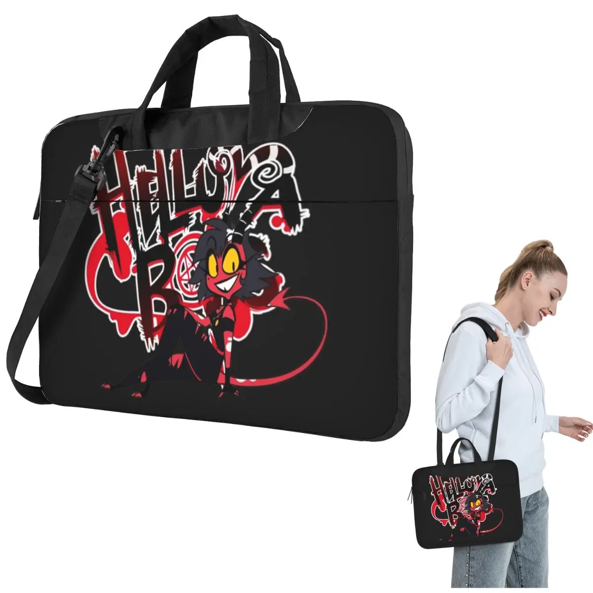 

Helluva Boss Millie Laptop Bag Shockproof Case Computer Bag 13 14 15.6 Inch Crossbody Laptop Pouch For Macbook Pro Air