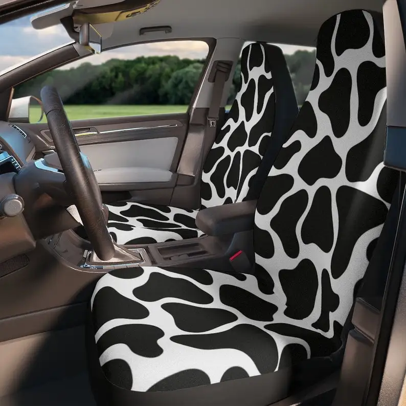 

Cow Print Car Seat Covers | Custom