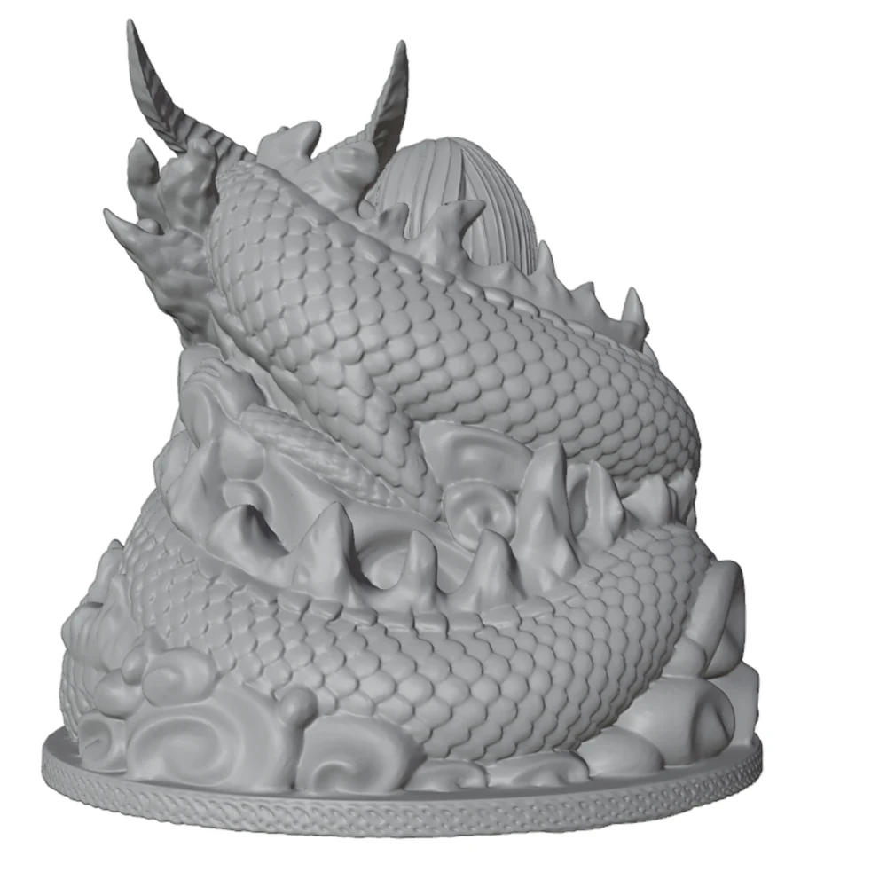 Miniatura resina 1/24 niña y dragón – Figura de colección y rol