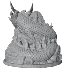 Miniatura resina 1/24 niña y dragón – Figura de colección y rol