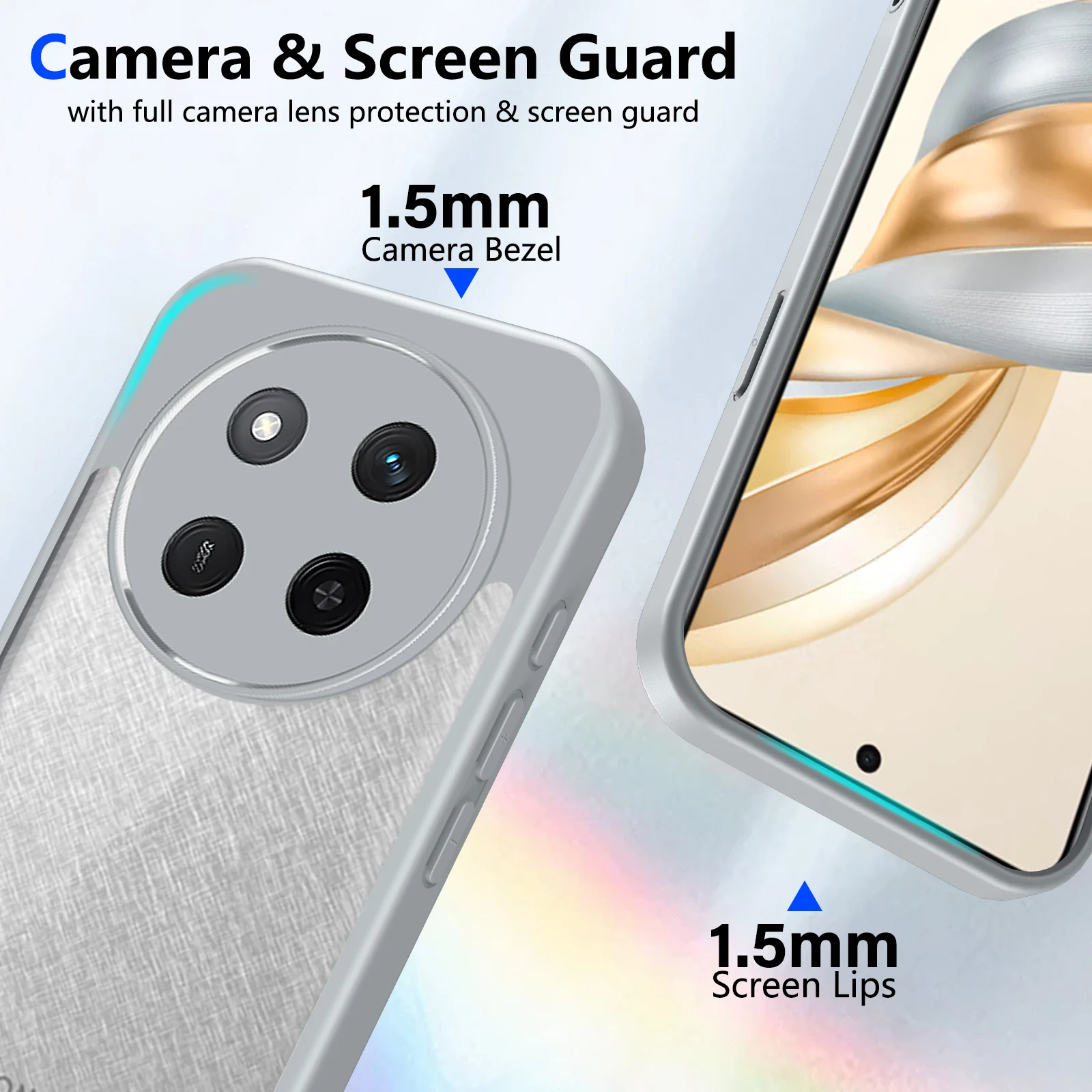 حافظة Honor Magic 7 Lite 5G وسادة هوائية مقاومة للصدمات من السيليكون غطاء خلفي شفاف غير لامع حافظة هاتف صلبة لهاتف Honor Magic7 Lite