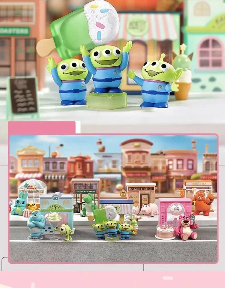 MINISO-figuras de Disney Pixar para regalo sorpresa, modelo bonito de Anime, serie Happy Dessert Street, regalo sorpresa