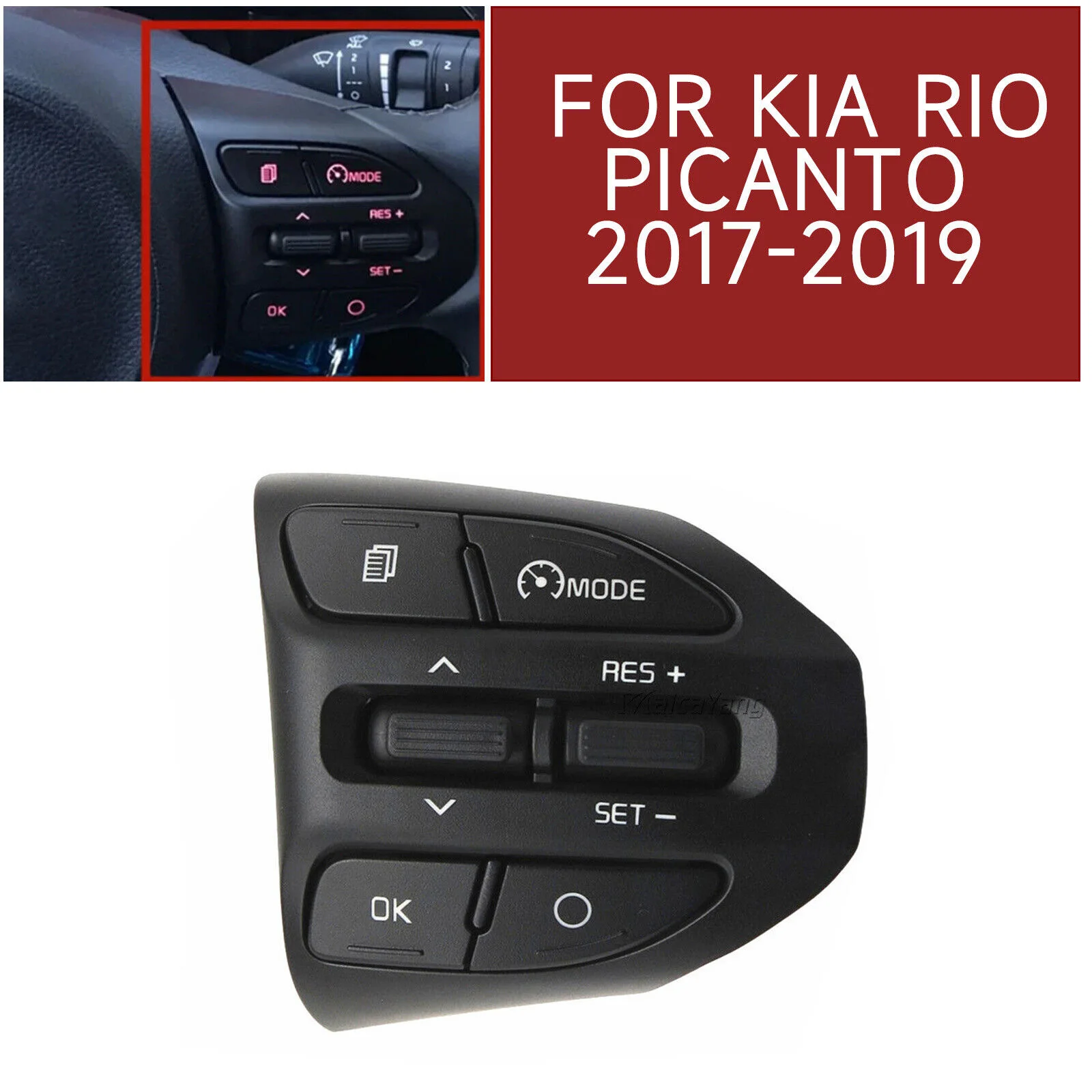 

96720-G6010-A Кнопка переключения правого круиз-контроля на руле для Kia Rio Picanto August x-line 2017-2019
