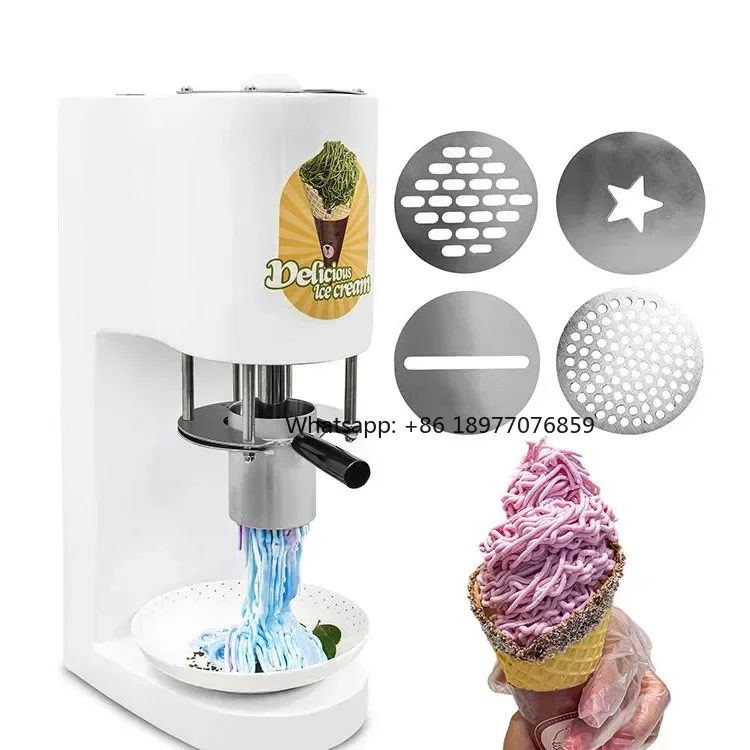 Hot Sale Quality Assurance Gelato Ice Cream Making Machine Energy Saving Shapes Spaghetti Noodle Ice Cream Maker