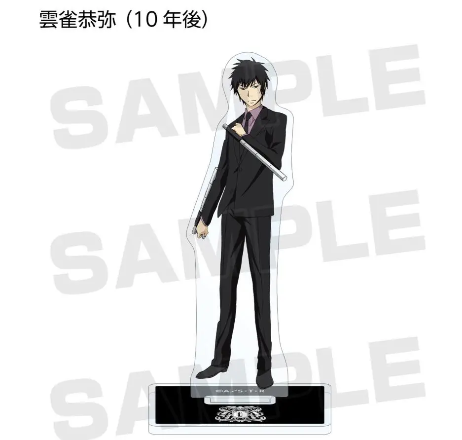 Tsunayoshi hayato tsuna gokudera yamamoto hibari mukuro squalo belphegor figura boneca anime acrílico suporte modelo cosplay brinquedo presente