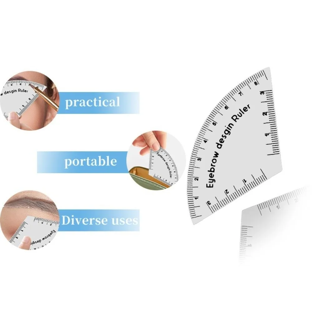 New Durable Brow Shaping Stencil Shaping Portable Instant Brow Shaper Makeup Drawing Guide Ruler Gift