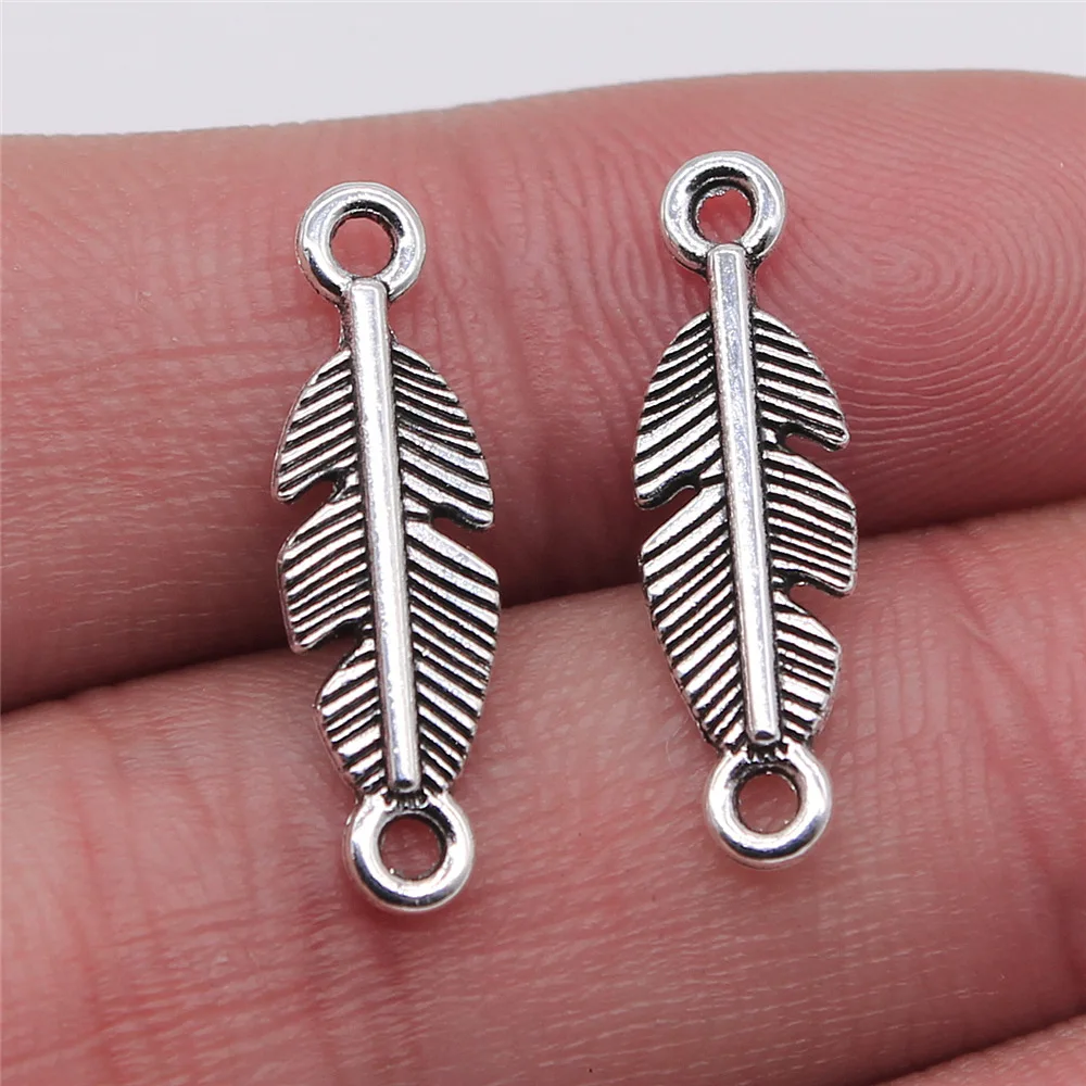 40pcs Antique Bronze Silver Color Pendants, DIY