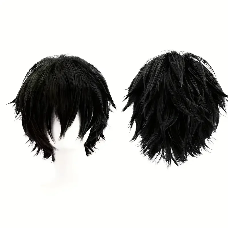 Role-Playing Halloween Christmas Costumes Parties Short Hair Versatile Handsome Bangs Short Hair Cosplay Anime Synthetic Wig