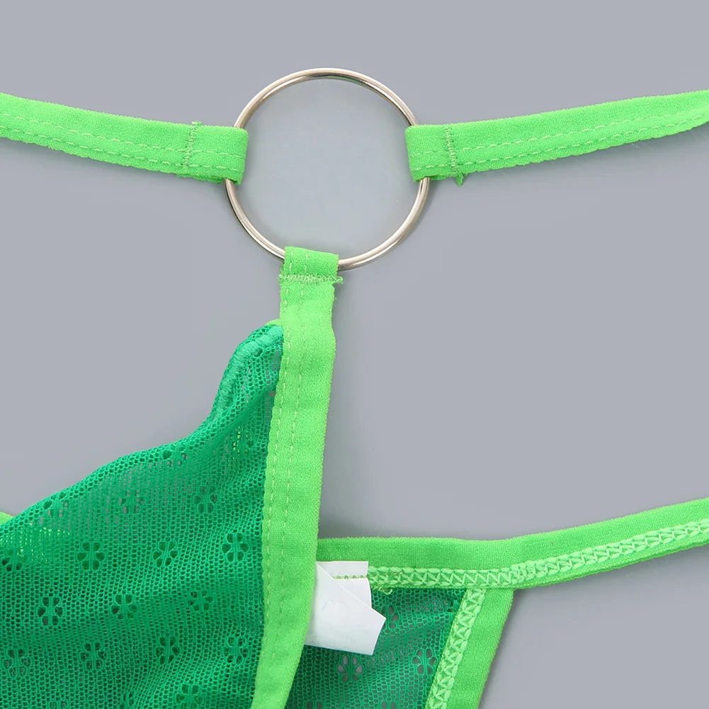 

Mens Casual Breathable Thongs Underwear Lace Lingerie Briefs Bikini G Strings Tanga Elastic Thin Strap Big Pouch