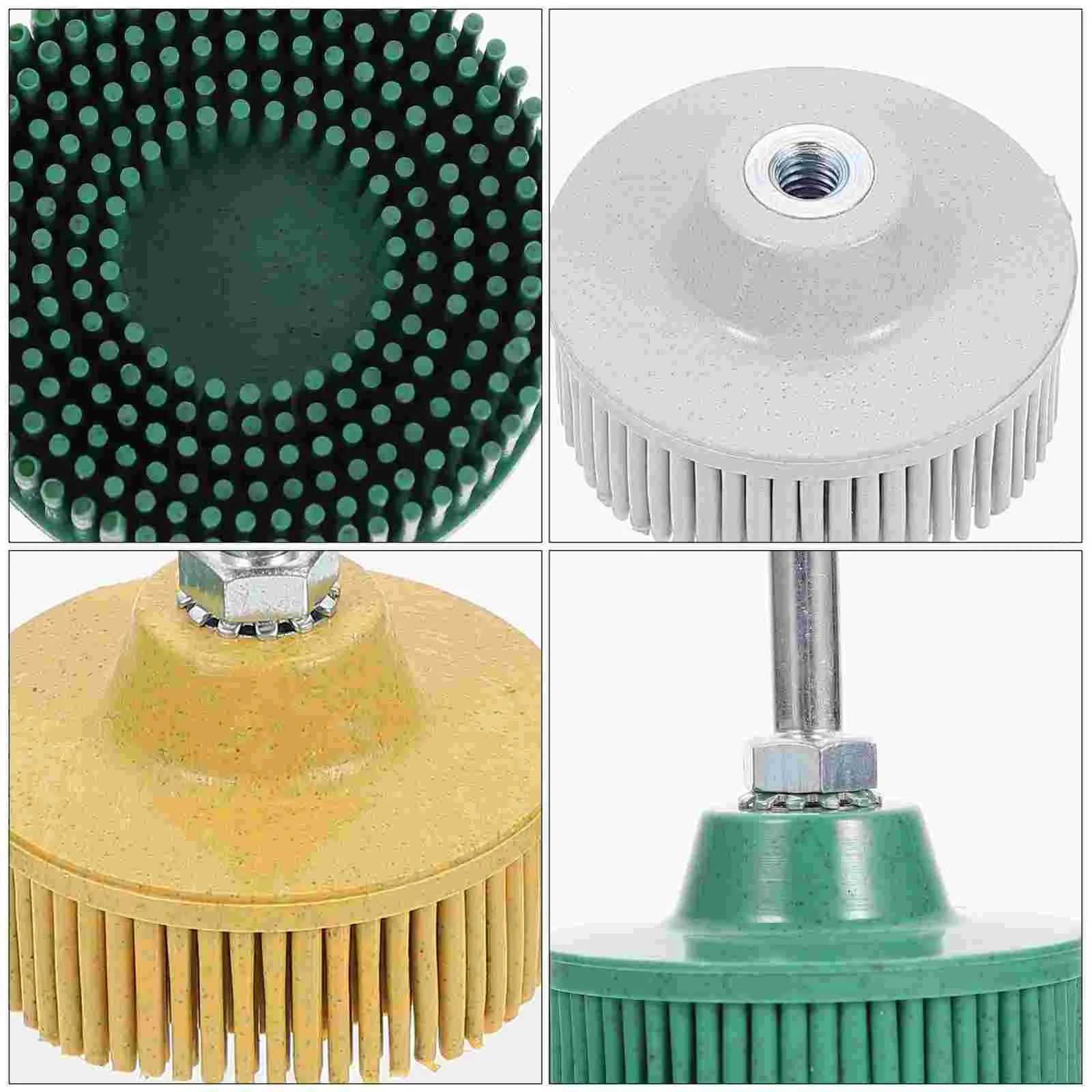 แปรงขัด 6 ชิ้นวัสดุพรีเมี่ยมแผ่นขน Shine คละสีล้อขัดสแตนเลสสําหรับกําจัดสนิม