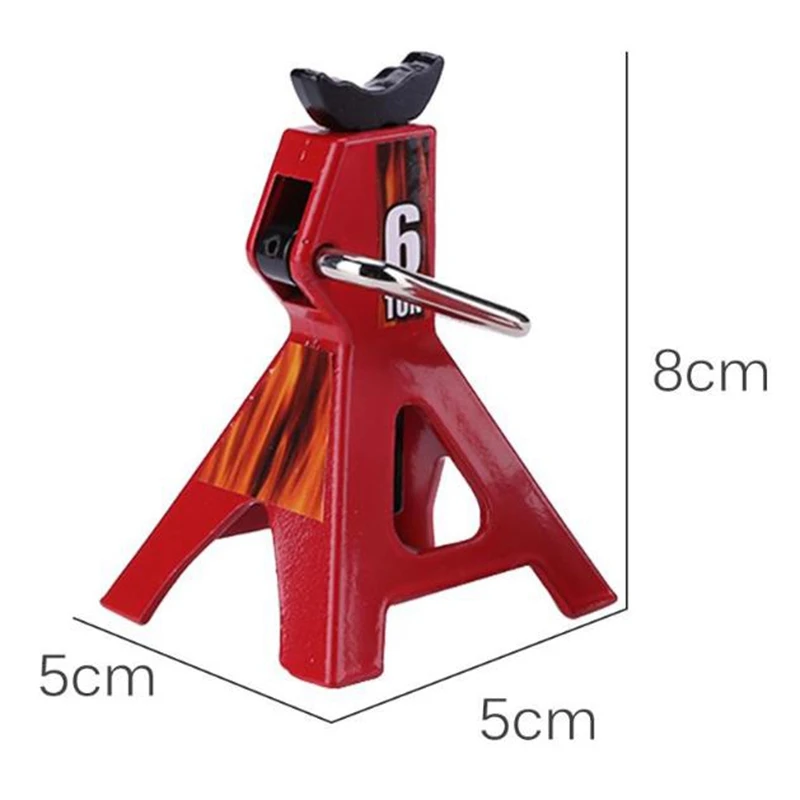 6ตันแจ็คโลหะขนาดเล็กแบบยืนเครื่องมือตกแต่งสำหรับรถตีนตะขาบ1/10รถแทร็กซาส TRX4แกน SCX10 Tamiya