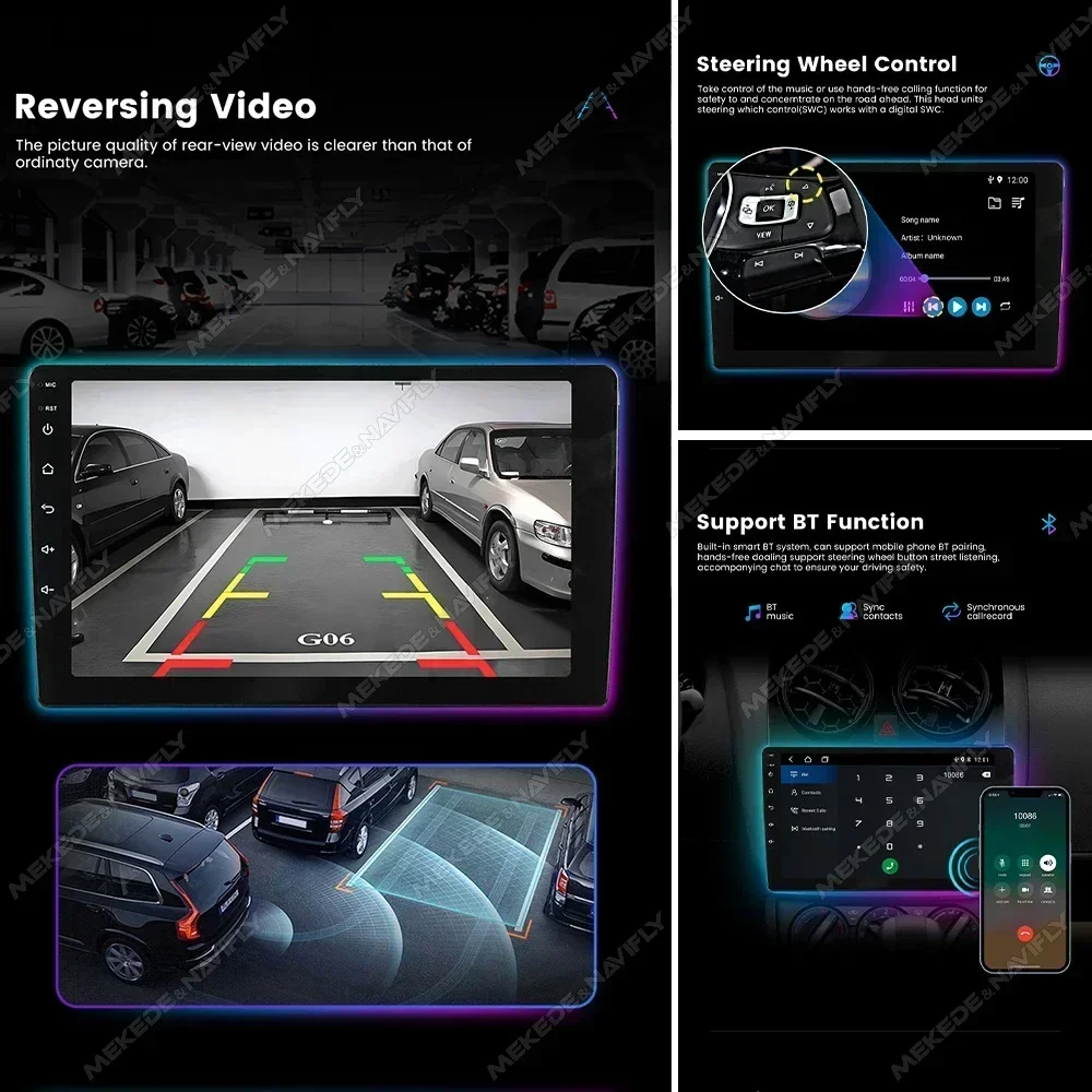 MEKEDE لسكودا سوبيرب 2 B6 2008-2015 10 ''راديو السيارة CarPlay نظام تحديد المواقع والملاحة مشغلات الوسائط المتعددة المركزية أنظمة السيارات الذكية #3