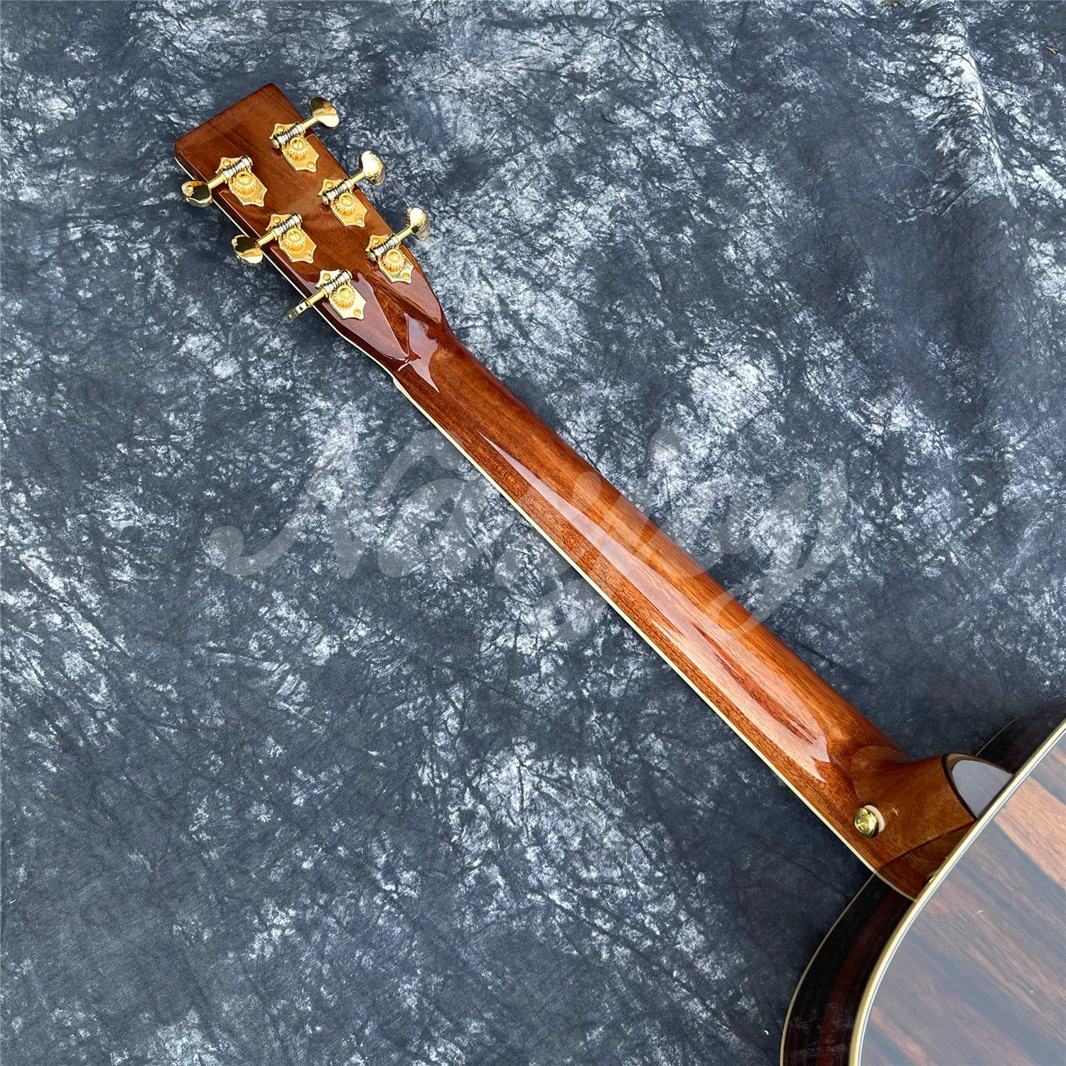 All Solid Wood Cedar Top Cocobolo Body D Type Acoustic Guitar Abalone Inlays Ebony Fingerboard