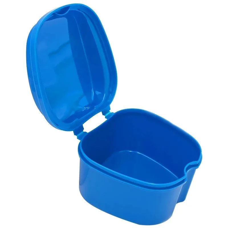 Denture storage box  Denture bath box, storage denture, hanging net container, cleaning denture box