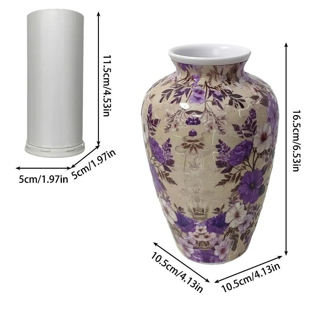 Vase Puzzle 3D créatif, étanche, bricolage, Vase à fleurs, arrangement de fleurs, bloc de construction de fleurs, Vase d'arrangement floral