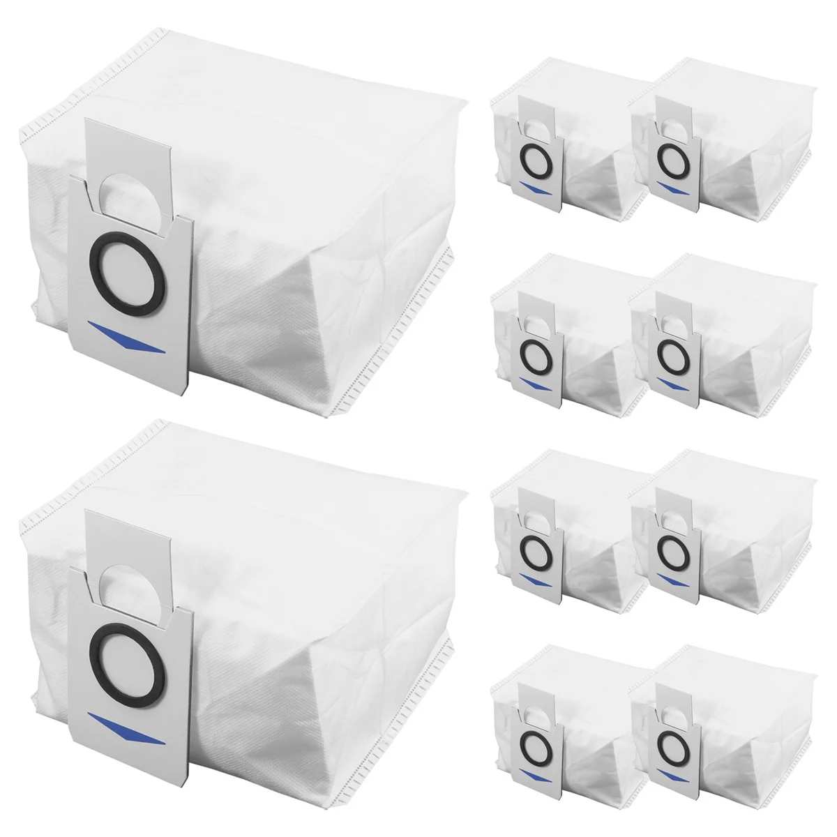 10 عبوات من أكياس المكنسة الكهربائية البديلة للمكنسة الكهربائية الروبوتية X1 OMNI Turbo