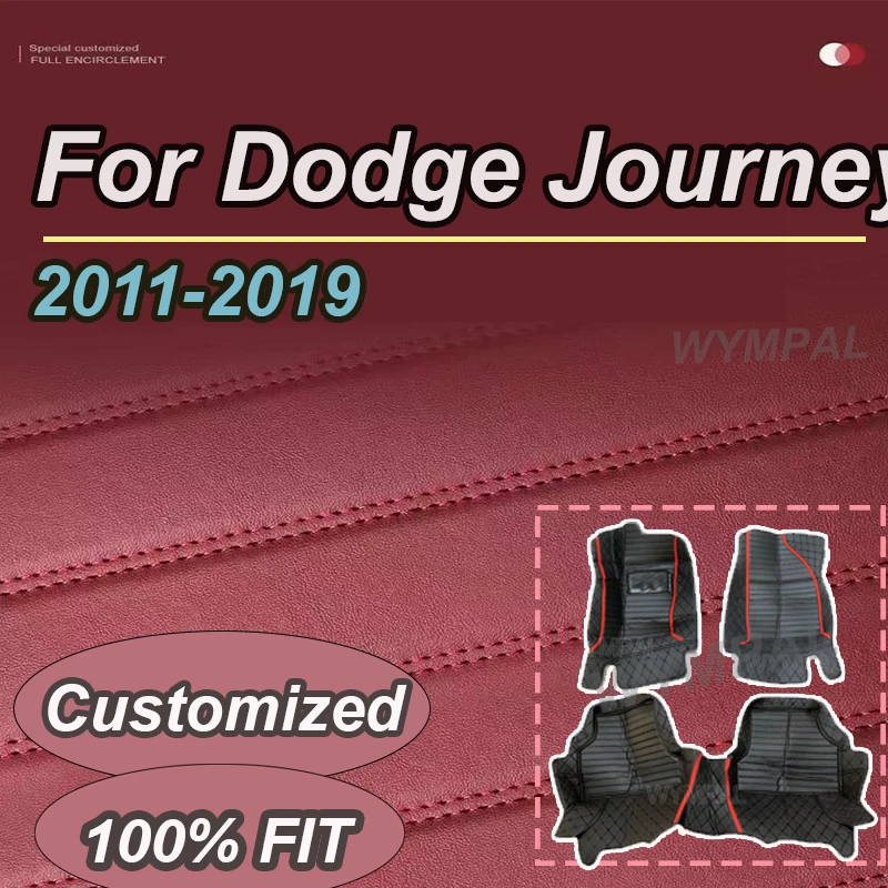 

LUXURY Car Floor Mats For Dodge Journey Fiat Freemont 2011~2019 7seat Waterproof Tapetes Para Automovil Floor Car Accessories